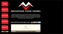 Desktop Screenshot of mountainviewsiding.com